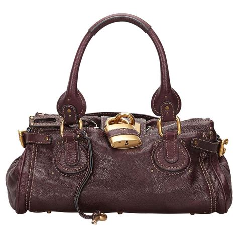 chloe paddington padlock handbag|authentic chloe bag.